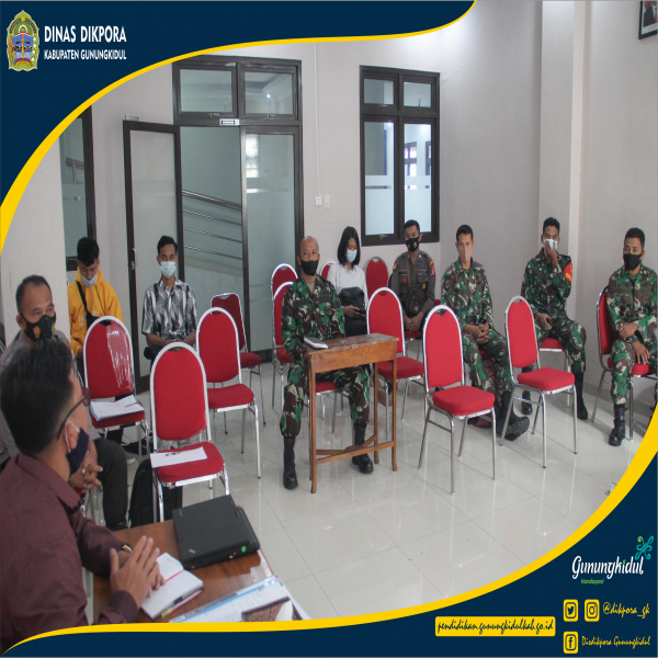 Gambar RAPAT KOORDINASI DALAM RANGKA SELESI CALON PASUKAN PENGIBAR BENDERA PUSAKA  KABUPATEN GUNUNGKIDUL TAHUN 2021