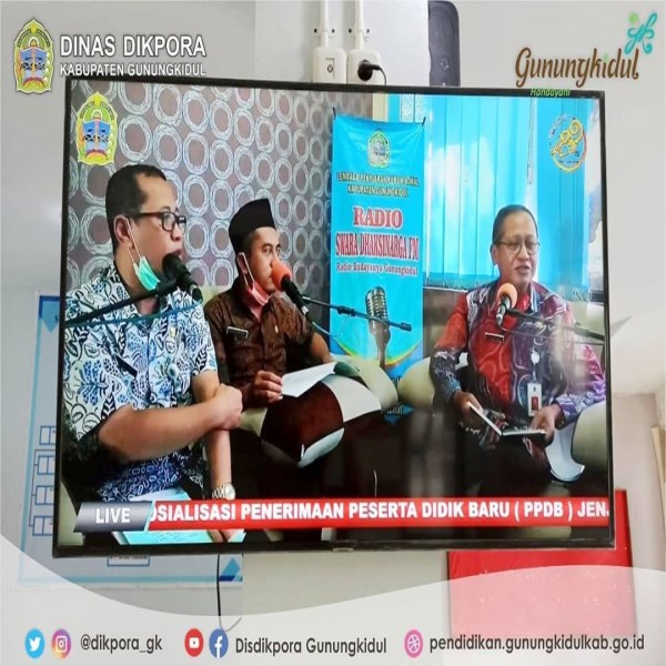 Gambar TALKSHOW SOSIALISASI PENERIMAAN PESERTA DIDIK BARU ( PPDB ) JENJANG PAUD, SD DAN SMP TAHUN 2020