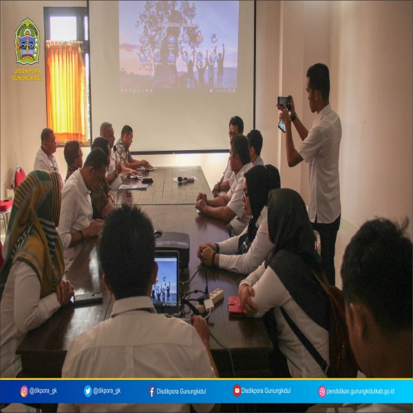 Gambar Dinas Pendidikan, Pemuda, dan Olahraga (Disdikpora) Kabupaten Gunungkidul menerima kunjungan studi tiru dari Dinas Pendidikan Kepemudaan dan Olahraga Kabupaten Natuna Kepulauan Riau