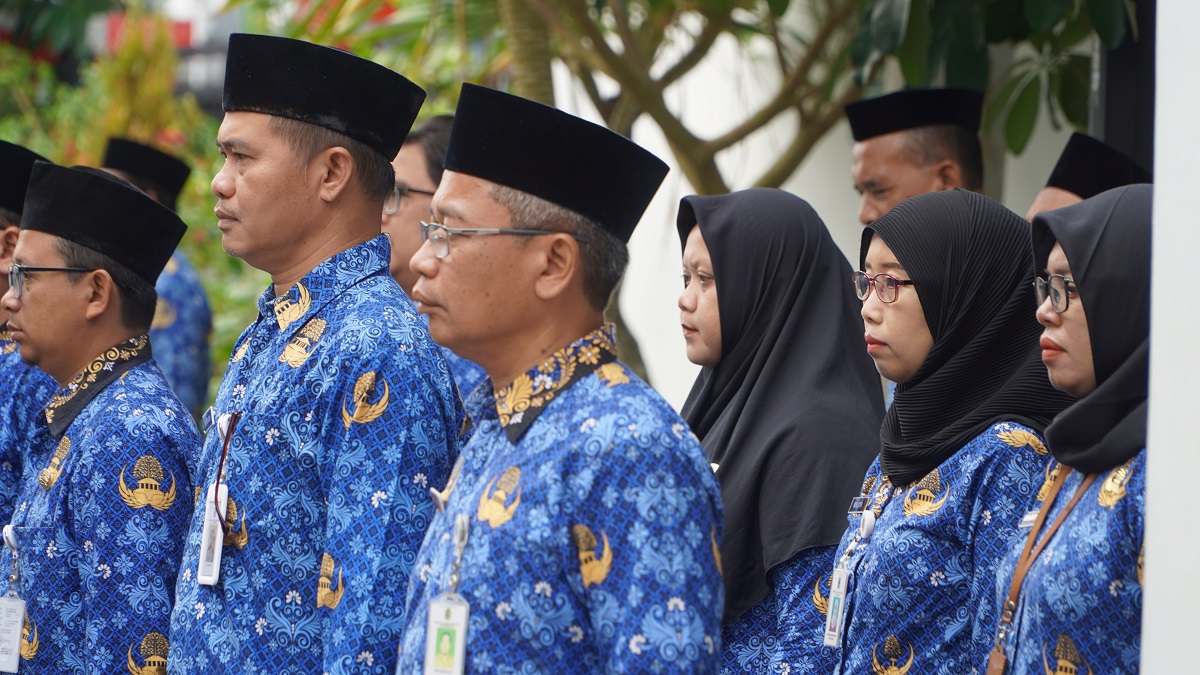 Dinas Pendidikan Kabupaten Gunungkidul Gelar Apel Pagi Peringatan Hari Bela Negara ke-77