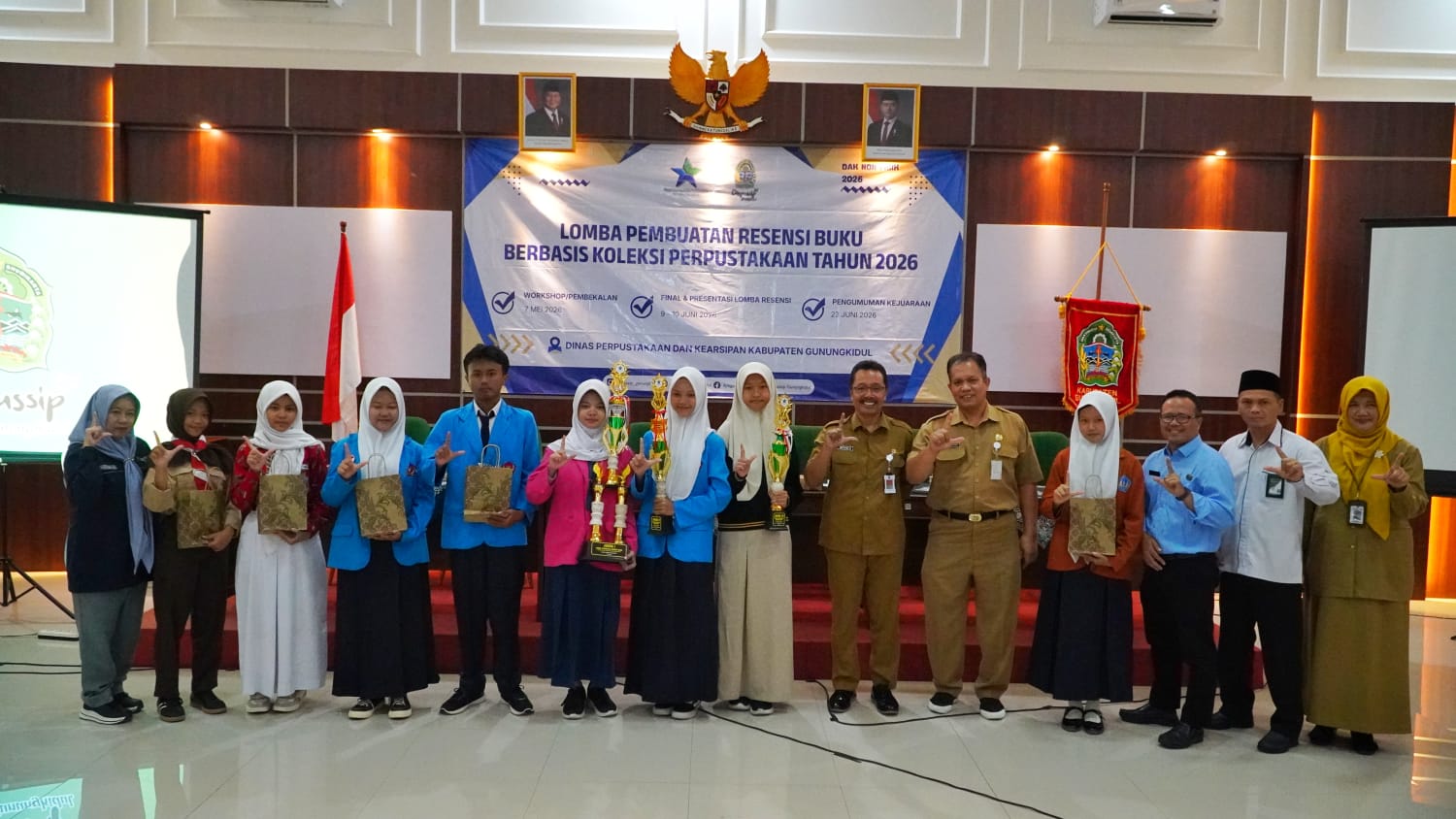 Pengumuman Kejuaraan Lomba Pembuatan Resensi Buku Berbasis Koleksi Perpustakaan Kategori SMP/MTs Tingkat Kabupaten Gunungkidul Tahun 2026