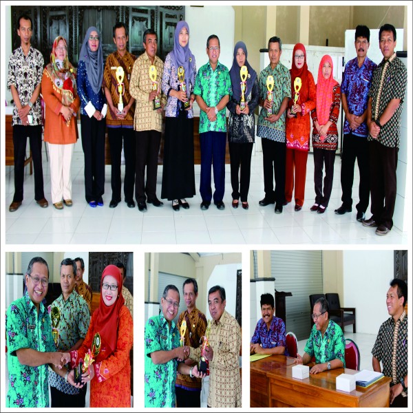 Gambar PENYERAHAN PENGHARGAAN KEPADA PEMENANG LOMBA PENGELOLAAN ARSIP SATUAN PENDIDIKAN DINAS PENDIDIKAN, PEMUDA, DAN OLAHRAGA KABUPATEN GUNUNGKIDUL TAHUN 2017