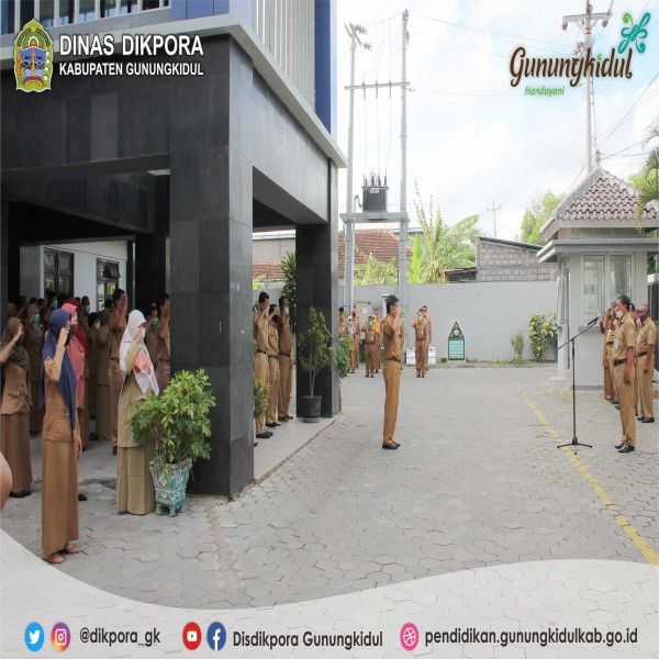 Gambar APEL KERJA SENIN PAGI DISDIKPORA KABUPATEN GUNUNGKIDUL