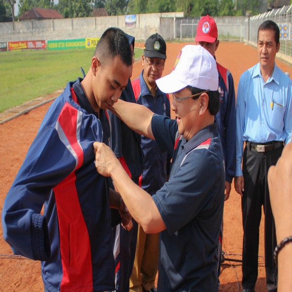 Gambar Pelepasan Kontingen POPDA Kabupaten Gunungkidul Tahun 2019