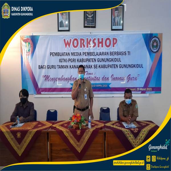 Gambar WORKSHOP PEMBUATAN MEDIA PEMBELAJARAN BERBASIS TI IGTKI-PGRI KABUPATEN GUNUNGKIDUL BAGI GURU TAMAN KANAK-KANAK