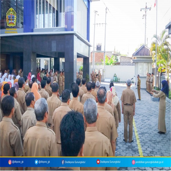 Gambar APEL KERJA SENIN PAGI DISDIKPORA KABUPATEN GUNUNGKIDUL