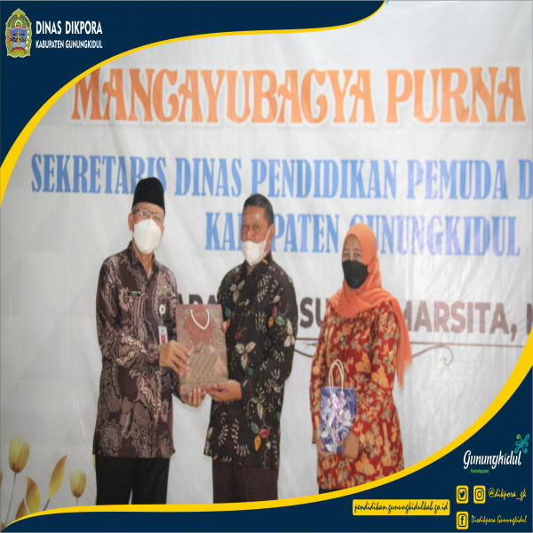 Gambar Pelepasan Purna Tugas Bapak Drs. Sudya Marsita, M.M. selaku Sekretaris Disdikpora Kabupaten Gunungkidul