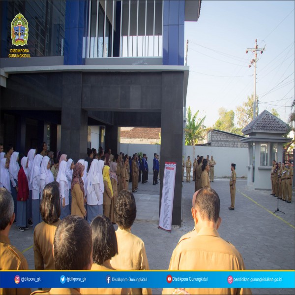 Gambar APEL KERJA SENIN PAGI DINAS DIKPORA