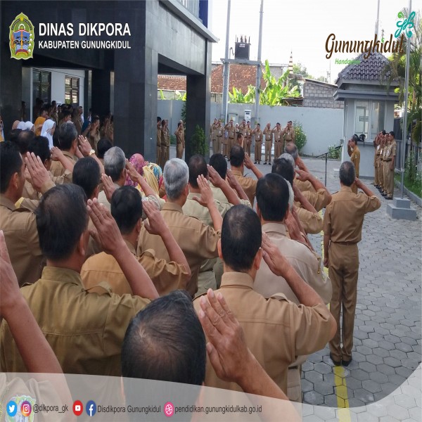 Gambar APEL SENIN PAGI RUTIN DINAS DIKPORA