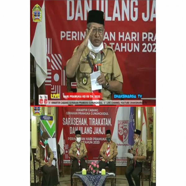 Gambar TIRAKATAN DAN ULANG JANJI PERINGATAN HARI PRAMUKA KE-59 TH