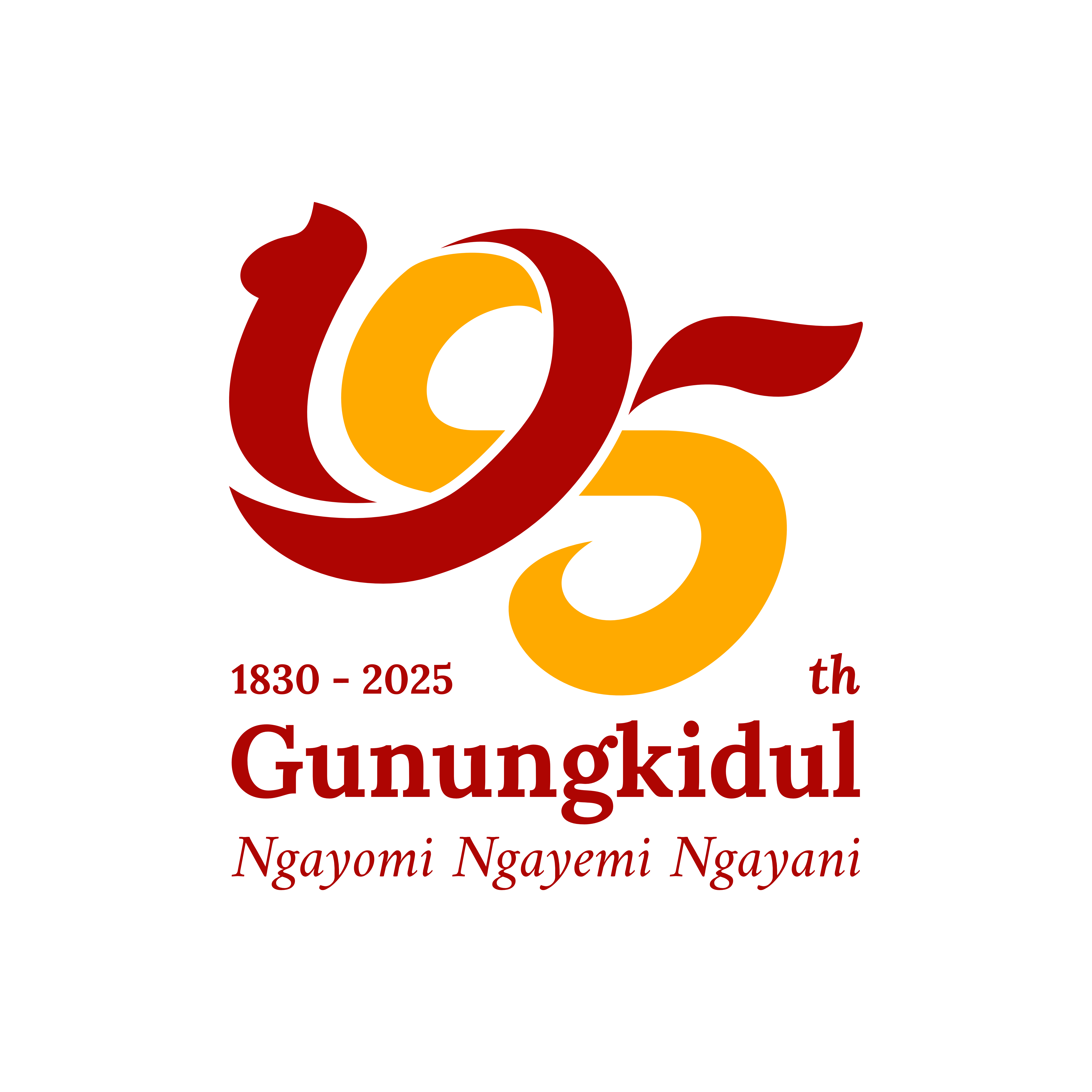 Logo Hari Jadi Gunungkidul 195th